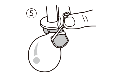 ピーコックバルーンの結び方5