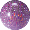 Peacock Balloon, purple